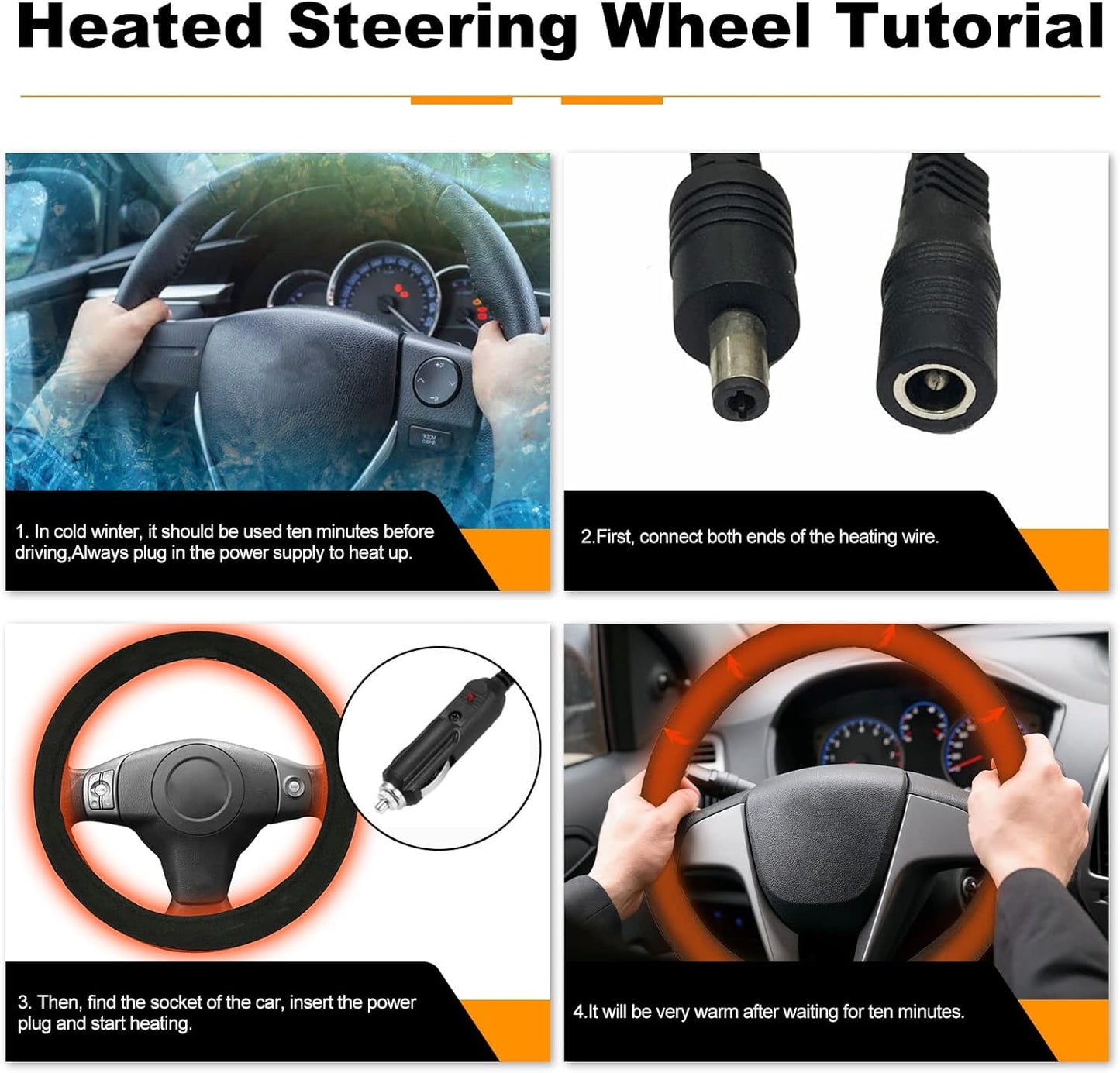 WarmGrip Heated Steering Wheel Cover